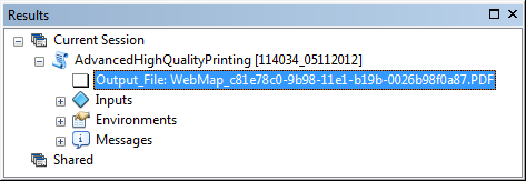 Results dialog box Results dialog box